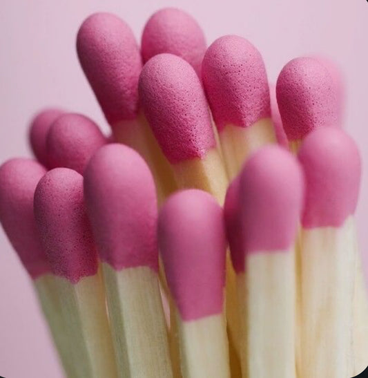 Elegant Candle Matches "Baby Pink"